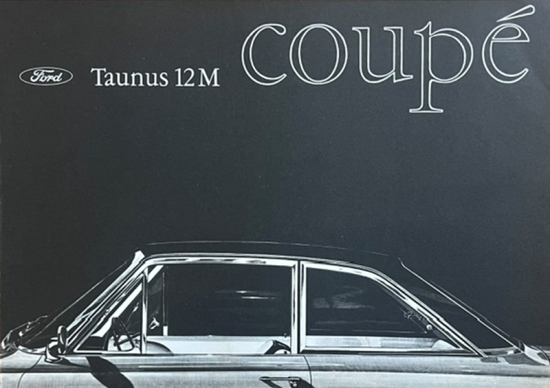 1963 Ford Taunus 12M coupé original sales brochure