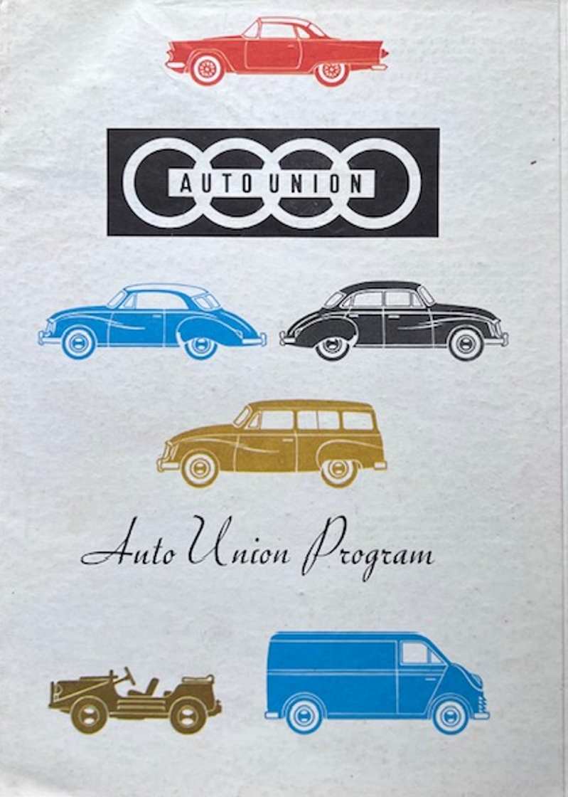 1957 Auto Union model range original sales brochure