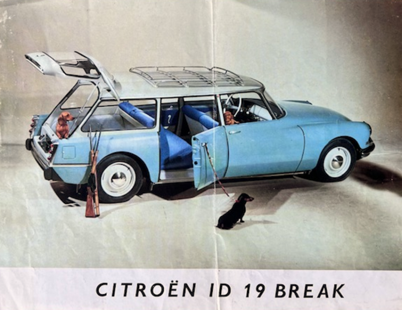 1960 Citroën ID 19 break original sales brochure