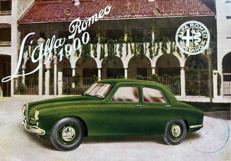 1950 Alfa Romeo 1900 original sales brochure