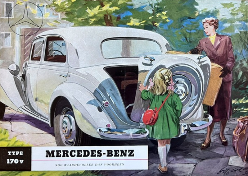 1951 Mercedes-Benz 170 V original sales brochure