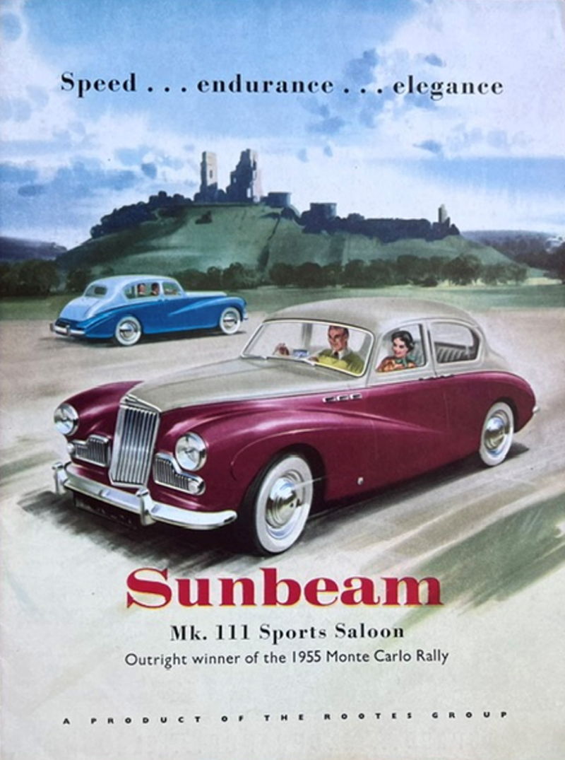 1955 Sunbeam Mk III sports saloon original sales brochure