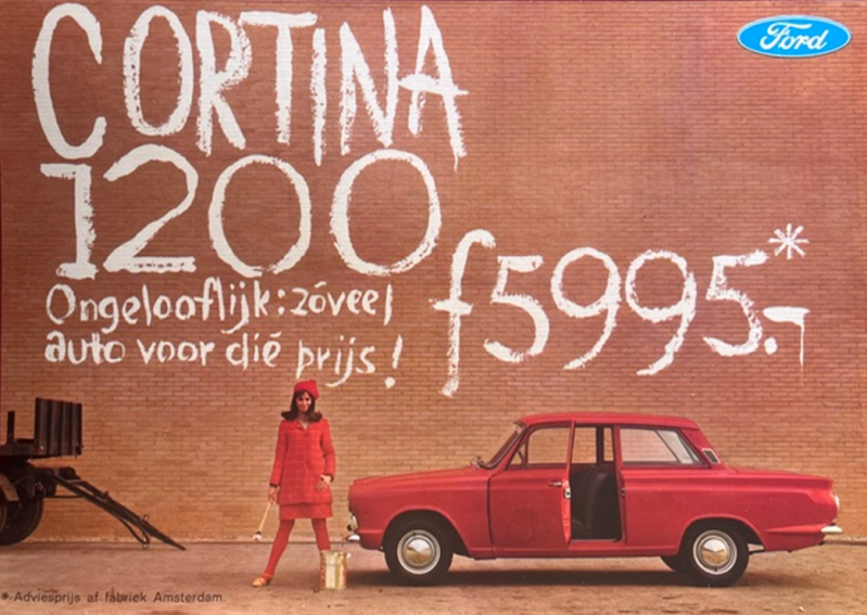 1965 Ford Cortina 1200 original sales brochure