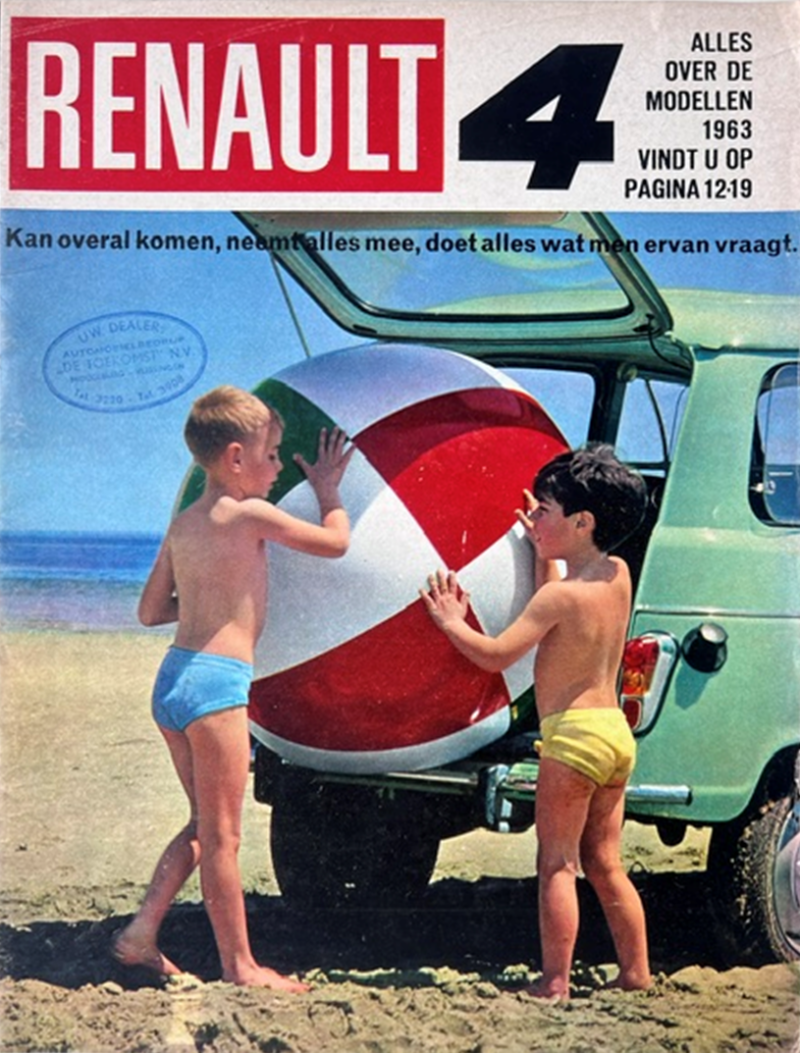 1962 Renault 4 original sales brochure