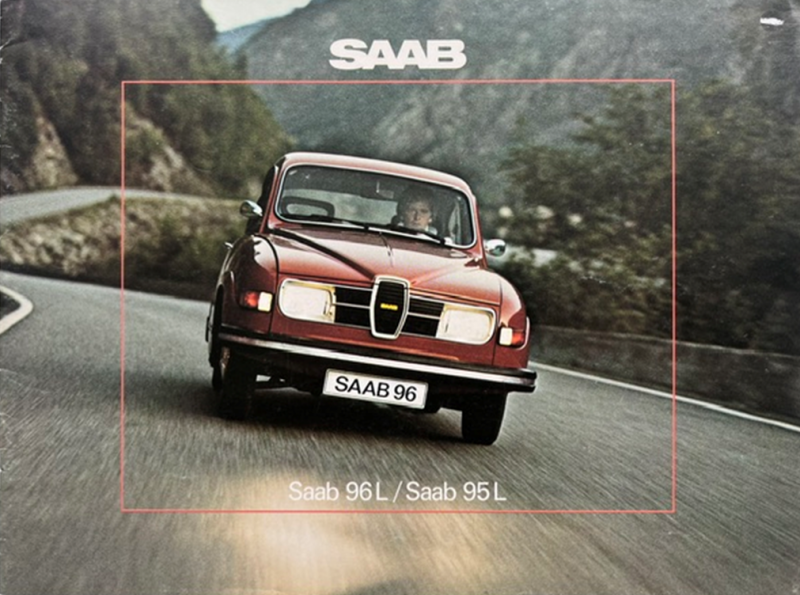 1975 Saab 96, 95 original sales brochure