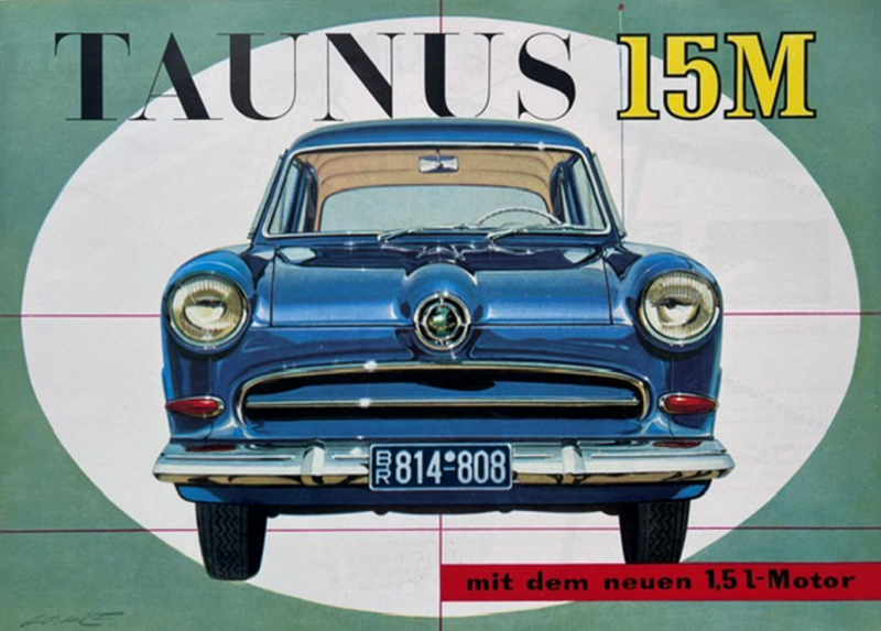 1955 Ford Taunus 15M original sales brochure