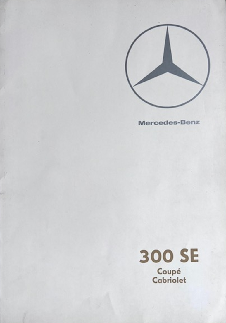 1967 Mercedes-Benz W112 coupé, cabriolet original sales brochure