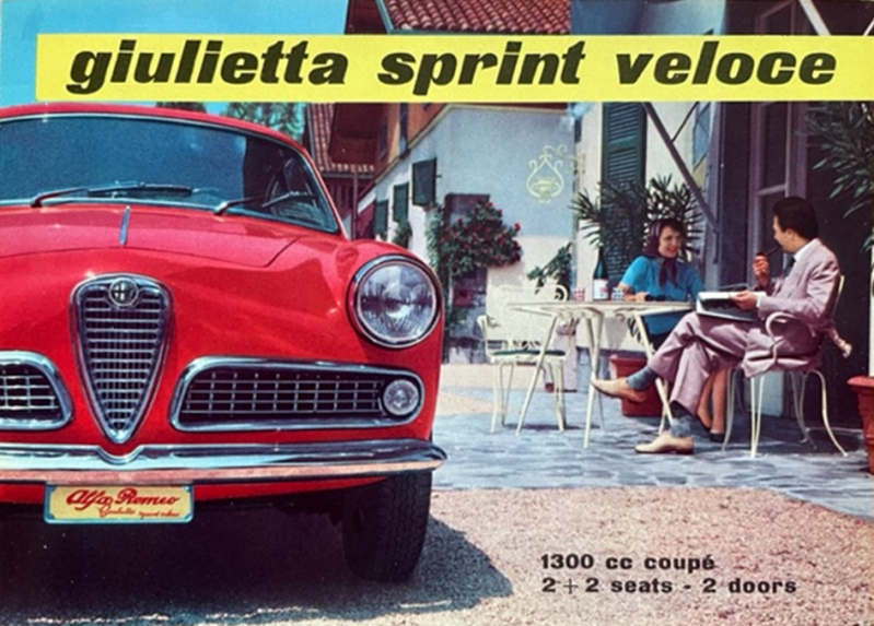 1958 Alfa Romeo Giulietta Sprint Veloce original sales brochure