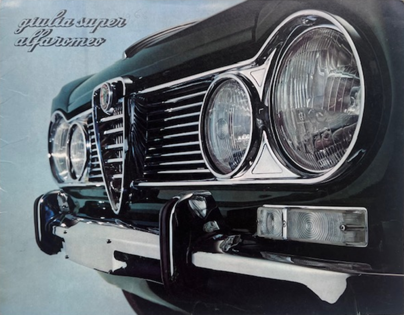 1966 Alfa Romeo Giulia Super original sales brochure
