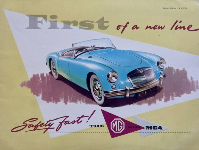 1957 MGA original sales brochure