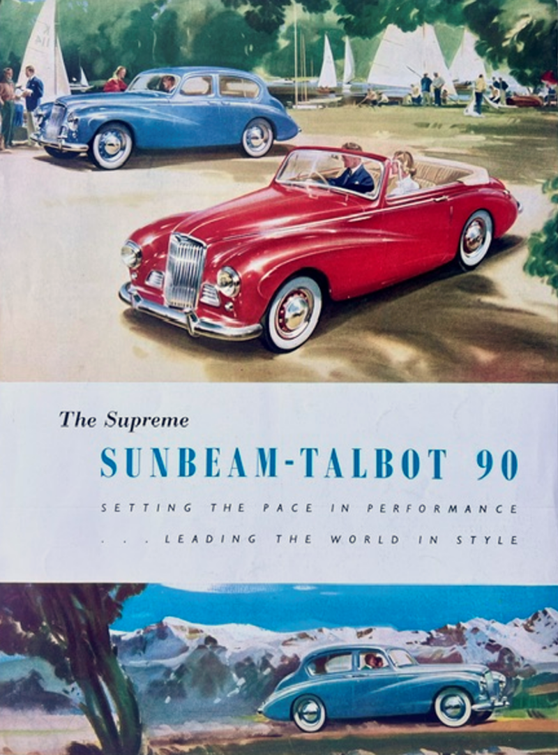 1953 Sunbeam-Talbot 90 original sales brochure