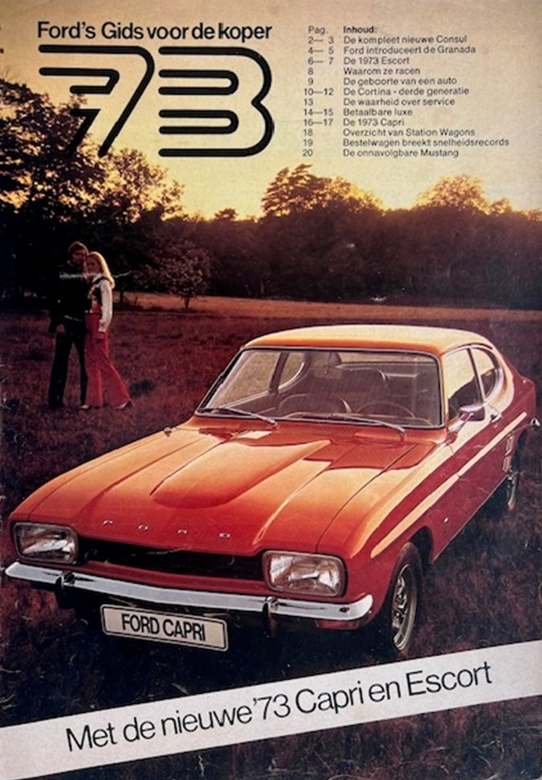 1973 Ford Model range original sales brochure
