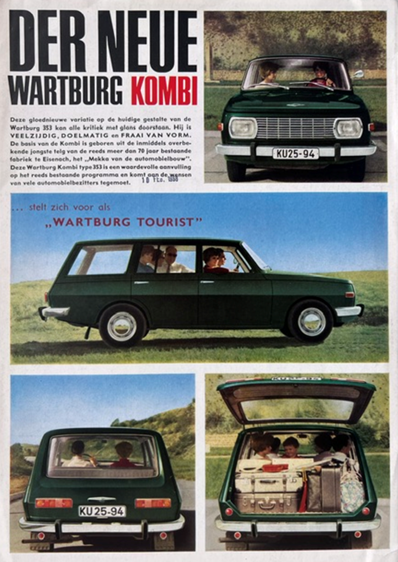 1967 Wartburg 353 kombi original sales brochure