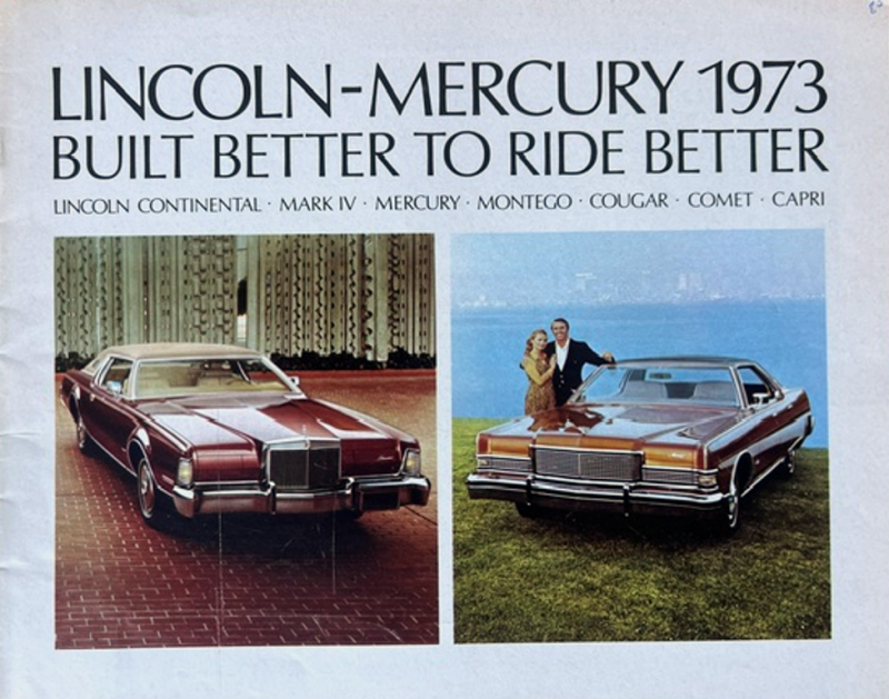 1973 Lincoln Mercury Model range original sales brochure