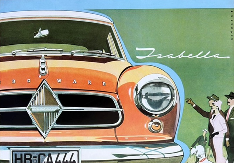 1954 Borgward Isabella original sales brochure
