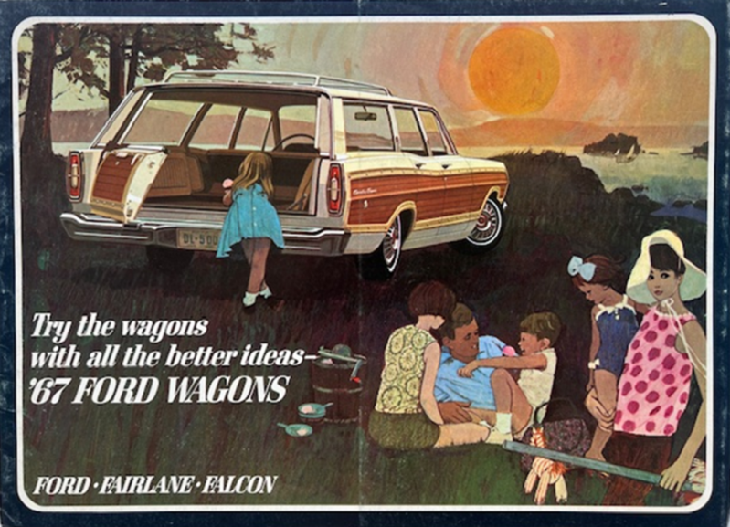 1967 Ford Model range wagons original sales brochure
