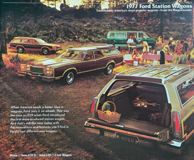 1977 Ford Model range wagons original sales brochure