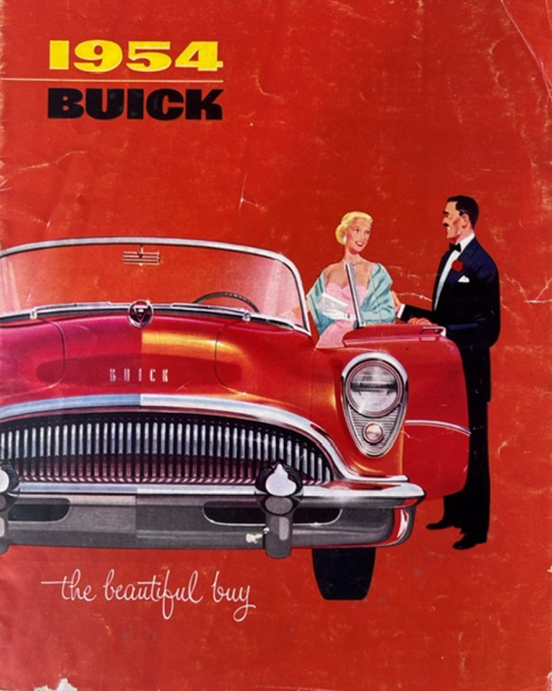 1954 Buick Model range original sales brochure