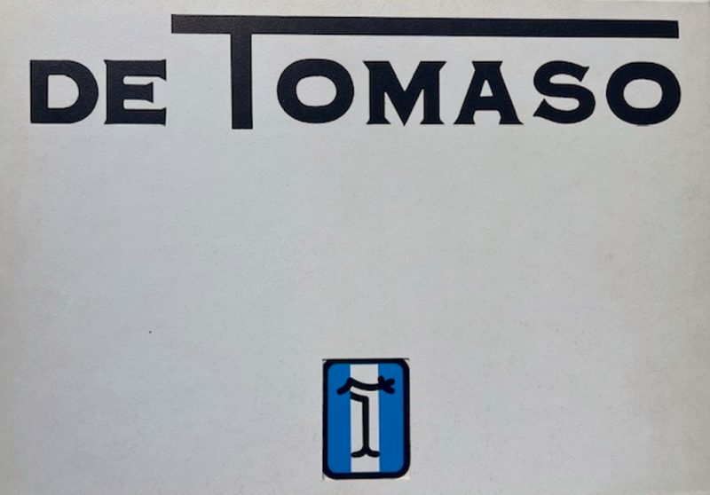 1976 De Tomaso Model range original sales brochure