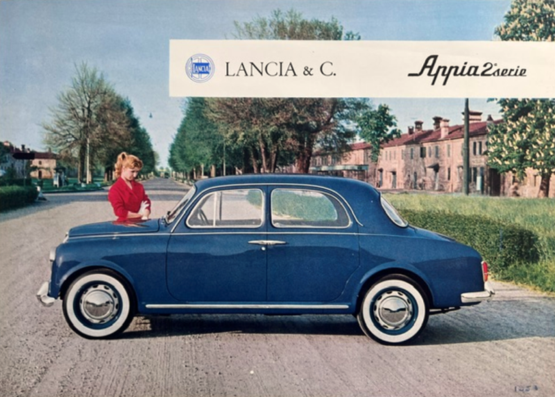1958 Lancia Appia 2a serie original sales brochure