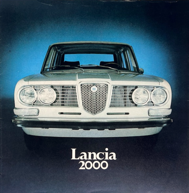 1971 Lancia 2000 original sales brochure