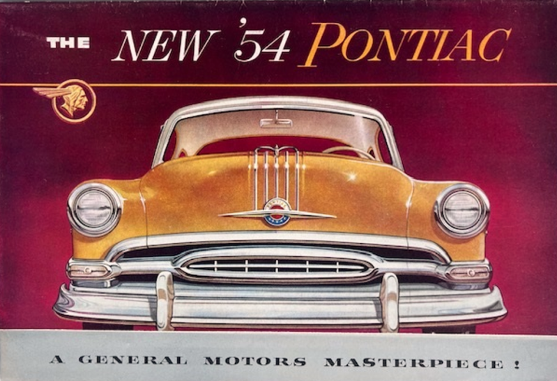 1954 Pontiac Model range original sales brochure