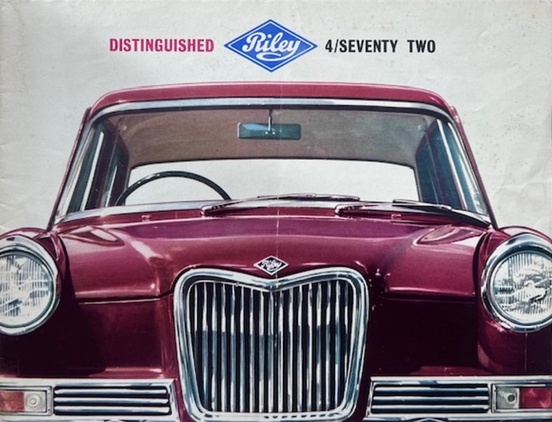 1964 Riley 4/72 original sales brochure