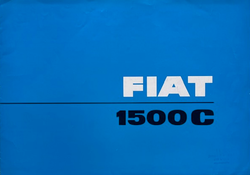 1964 Fiat 1500 C original sales brochure