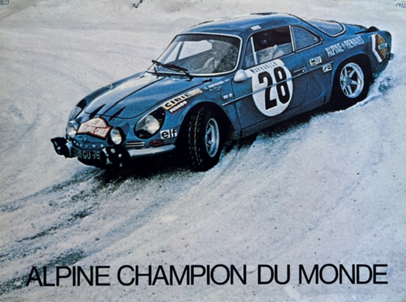 1972 Alpine Renault A110 original sales brochure