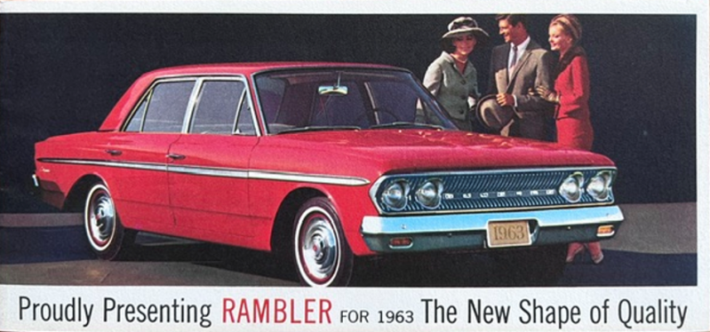 1963 Rambler Model range original sales brochure
