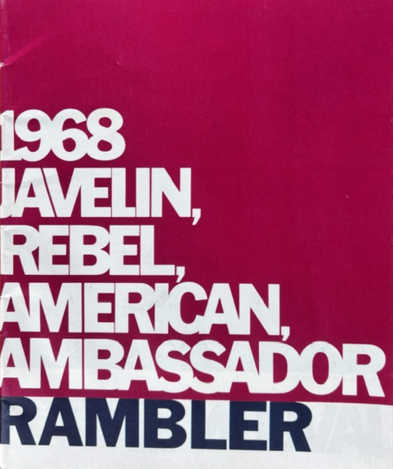 1968 Rambler Model range original sales brochure