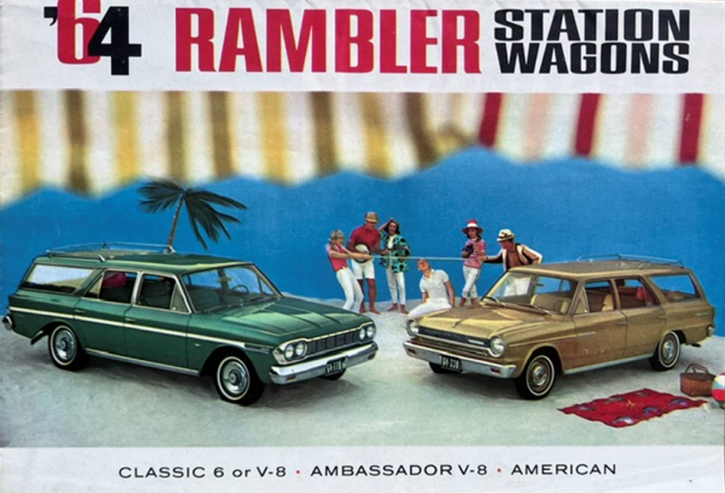 1964 Rambler Model range Wagons original sales brochure