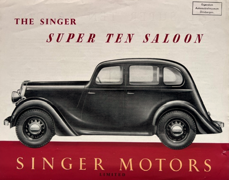 1946 Singer Super Ten original sales brochure