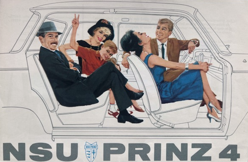 1962 NSU Prinz 4 original sales brochure