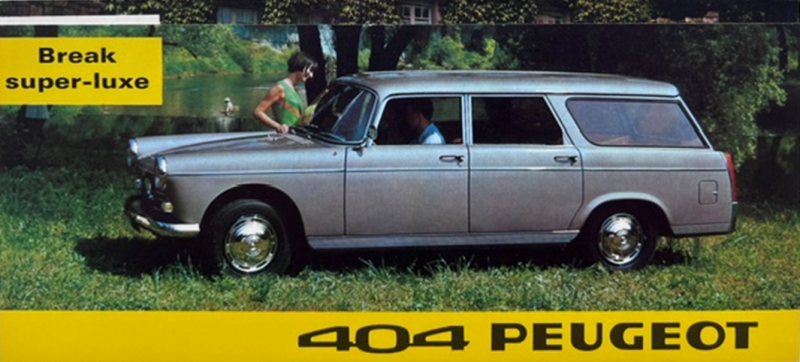 1966 Peugeot 404 break original sales brochure