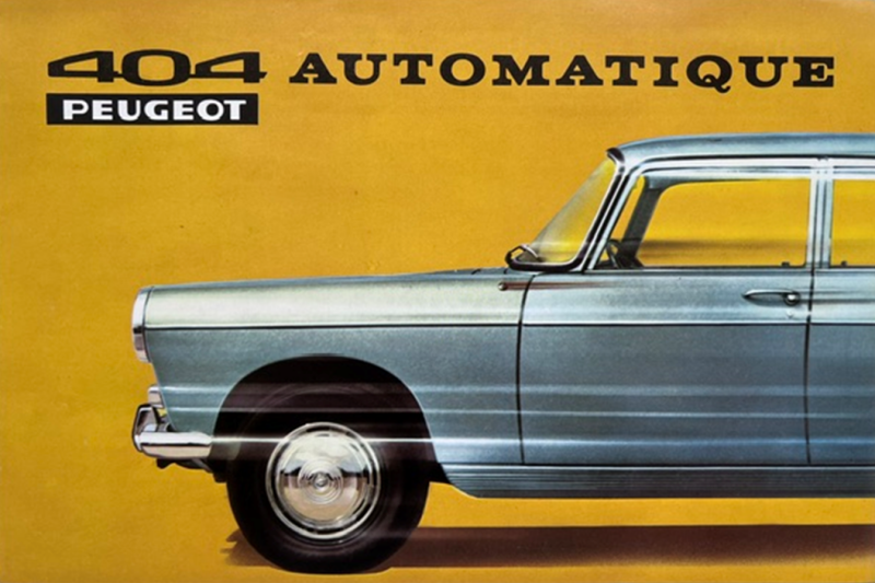 1967 Peugeot 404 automatic original sales brochure