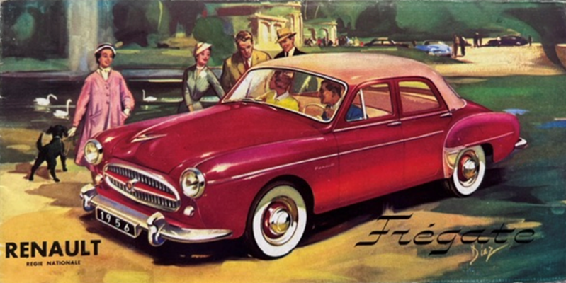 1955 Renault Frégate original sales brochure