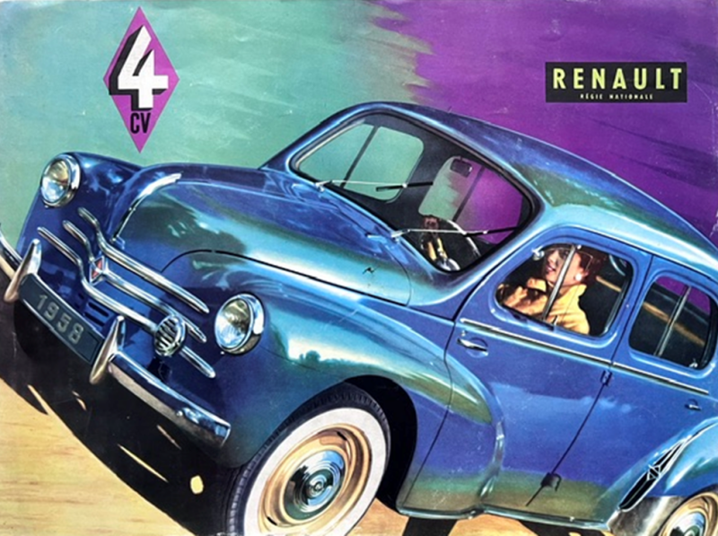 1958 Renault 4CV original sales brochure