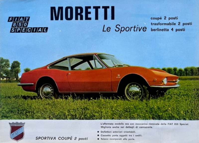 1968 Moretti Sportiva original sales brochure