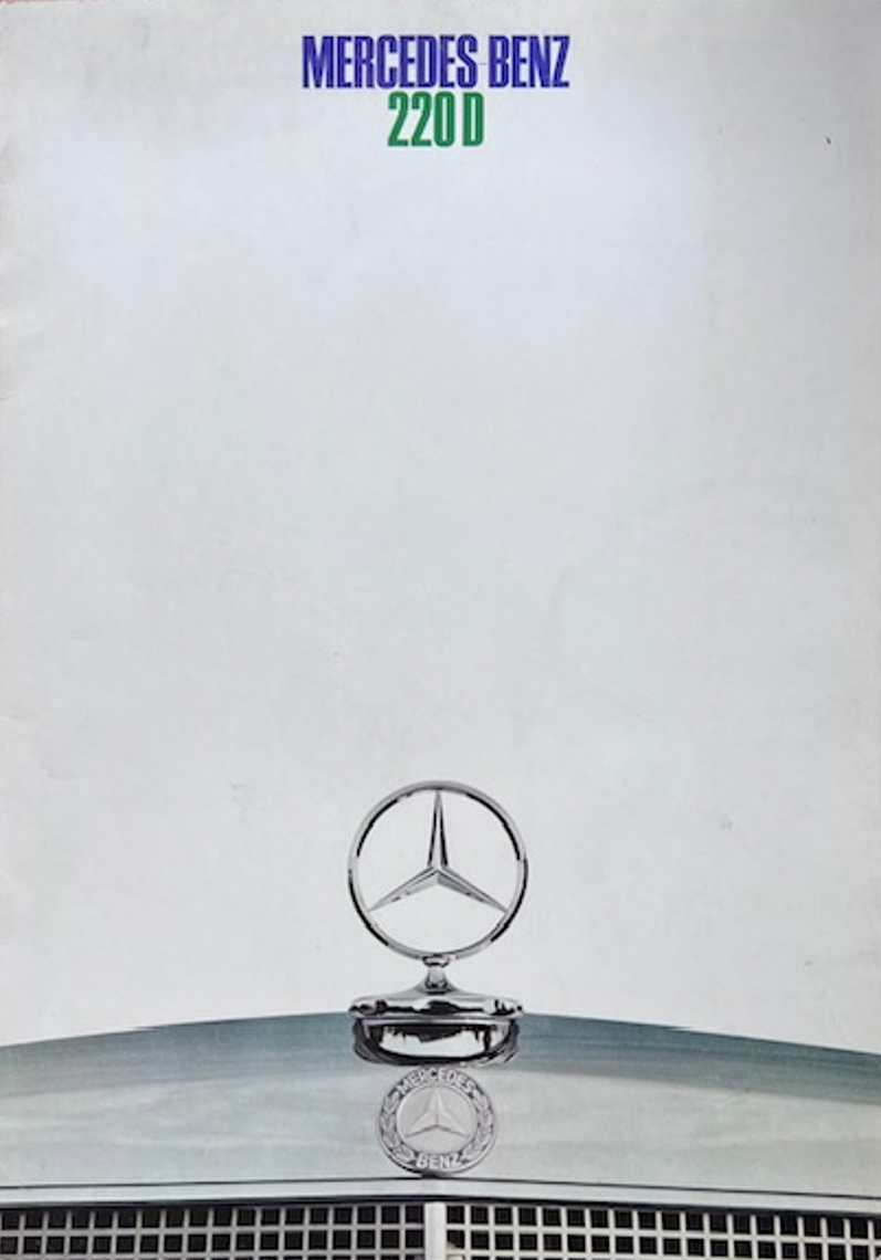 1968 Mercedes-Benz 220 D original sales brochure