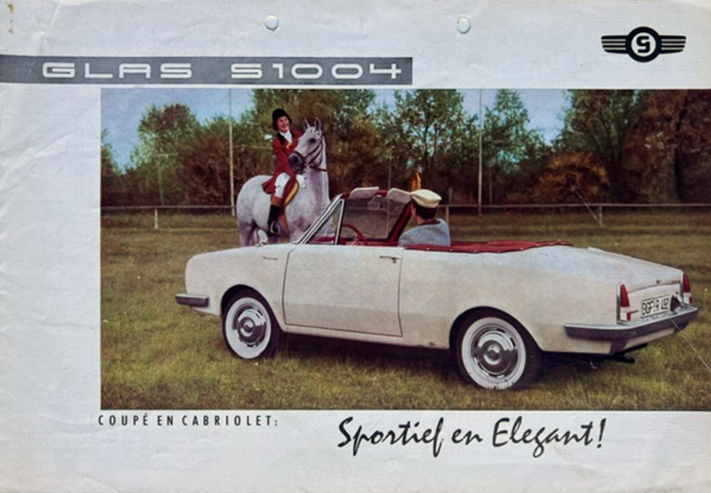 1963 Glas S1004 coupé, cabriolet original sales brochure