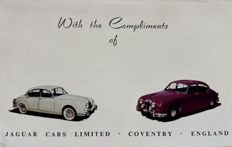 1963 Jaguar Model range original sales brochure