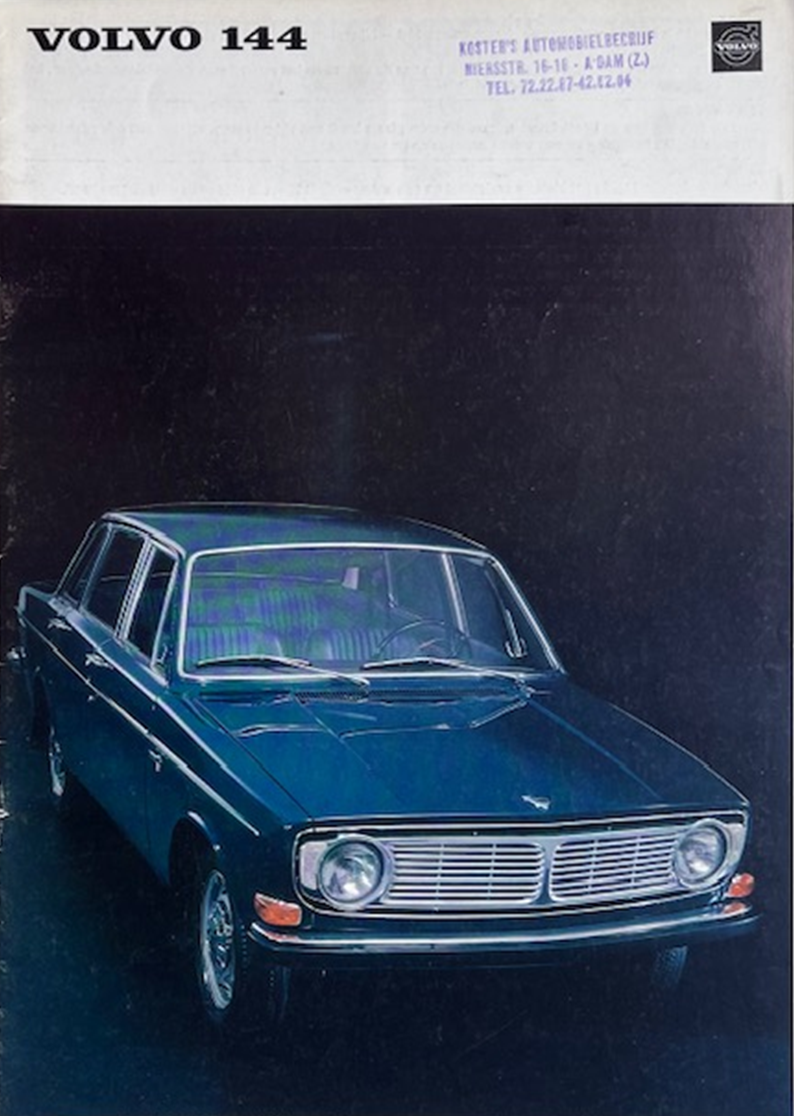1967 Volvo 144 original sales brochure