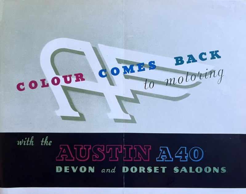 1947 Austin A40 Devon, Dorset original sales brochure