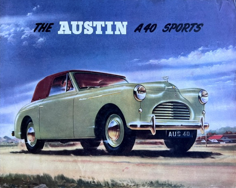 1952 Austin A40 Sports original sales brochure