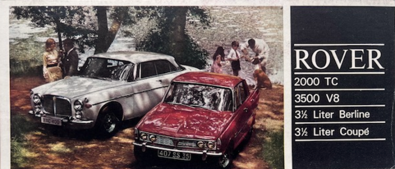 1969  Rover Model range original sales brochure