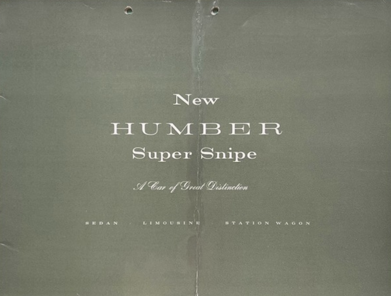 1966 Humber Super Snipe original sales brochure
