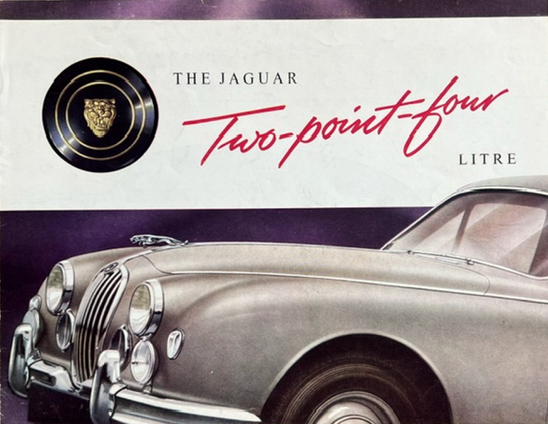 1955 Jaguar 2.4 original sales brochure