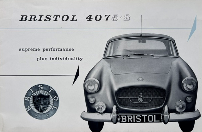 1962 Bristol 407 original sales brochure