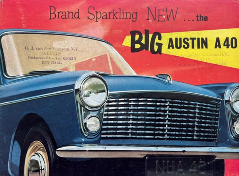 1958 Austin A40 original sales brochure